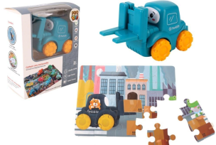 Auto puzzle przygoda drogowa widlak. Wydawca: Pro Kids. Multiszop.pl Opakowanie Auto puzzle przygoda drogowa widlak