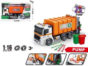 Opakowanie Auto Śmieciarka 1:16 światło dźwięk open box rozm