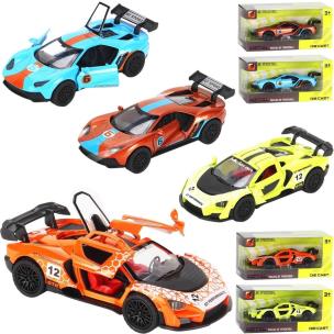 Opakowanie Auto sportowe metalowe napęd pull back MIX