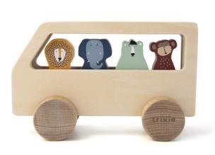 Opakowanie Autobus drewniany dla zwierząt