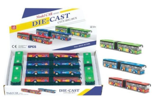 Autobus metal z napędem MIX. Wydawca: Merkpol. Multiszop.pl Opakowanie Autobus metal z napędem MIX