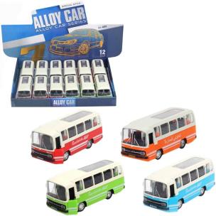 Autobus metalowy z dźwiękiem i światłem MIX. Wydawca: Trifox. Multiszop.pl Opakowanie Autobus metalowy z dźwiękiem i światłem MIX