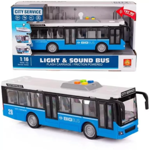 Autobus otwierane drzwi światło i dźwięk MIX. Wydawca: Lena. Multiszop.pl Opakowanie Autobus otwierane drzwi światło i dźwięk MIX