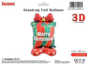 Opakowanie Balon Boże Narodzenie Prezent 150x80cm