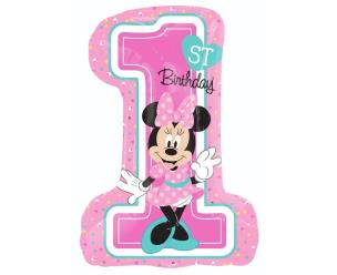 Opakowanie Balon foliowy 1st Birthday Minnie Mouse