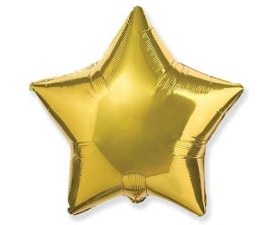 Opakowanie Balon foliowy 46cm Gwiazda złota