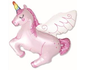 Opakowanie Balon foliowy 61cm Jednorożec różowy