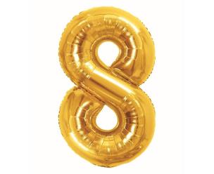 Opakowanie Balon foliowy B&C 8 Royal gold 85cm