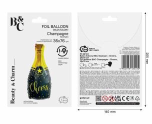 Opakowanie Balon foliowy B&C Szampan Cheers 35x76cm