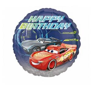 Opakowanie Balon foliowy Cars - Happy Birthday 46cm