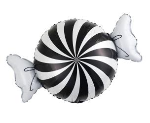 Opakowanie Balon foliowy Cukierek czarno-biały 34x50cm