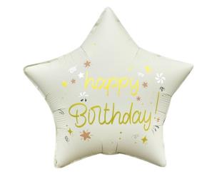 Opakowanie Balon foliowy Gwiazda Happy Birthday 44cm