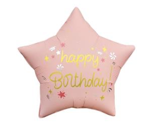 Opakowanie Balon foliowy Gwiazda Happy Birthday 44cm
