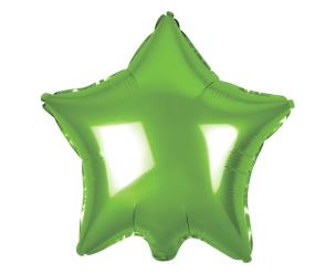Opakowanie Balon foliowy Gwiazda jasno zielona