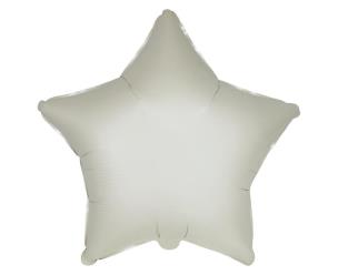 Opakowanie Balon foliowy Gwiazda satynowy pastel kremowy 45cm