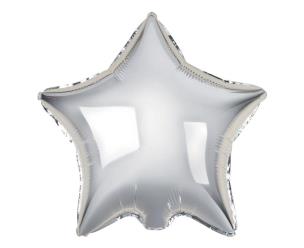 Opakowanie Balon foliowy Gwiazda srebrna 46cm 100szt