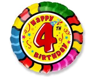 Opakowanie Balon foliowy Happy Birthday 45cm