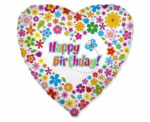 Opakowanie Balon foliowy Happy Birthday 45cm