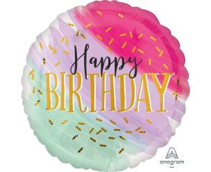 Opakowanie Balon foliowy Happy Birthday 46cm