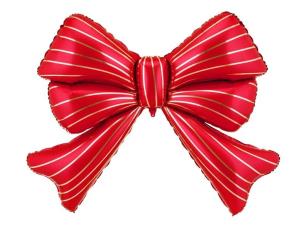 Opakowanie Balon foliowy Kokarda XXL czerwona 139x111cm