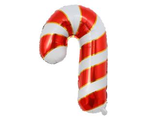 Opakowanie Balon foliowy Lizak świąteczny czerwono-biały 38cm