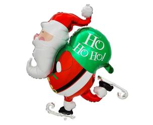 Opakowanie Balon foliowy Mikołaj na łyżwach 64x50cm