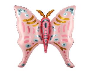Opakowanie Balon foliowy Motyl różowo-złoty 67x68cm