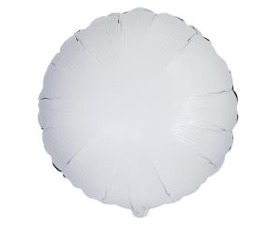 Opakowanie Balon foliowy Okrągły biały 45cm