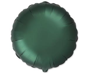 Opakowanie Balon foliowy Okrągły satynowy dark green 45cm