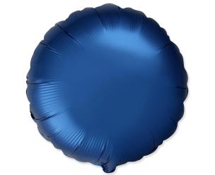 Opakowanie Balon foliowy Okrągły satynowy Navy Blue 45cm