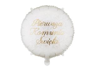 Opakowanie Balon foliowy pastylka Pierwsza komunia 35x35cm