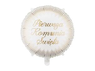 Opakowanie Balon foliowy pastylka Pierwsza komunia 35x35cm