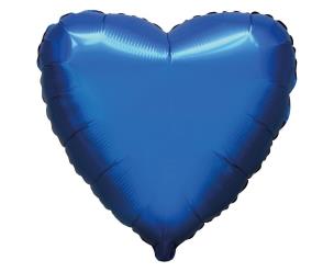 Opakowanie Balon foliowy Serce satynowy navy blue 45cm
