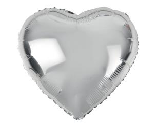 Opakowanie Balon foliowy Serce srebrne 45cm