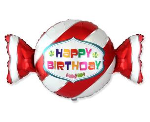 Opakowanie Balon foliowy Słodki cukierek czerwony 60cm