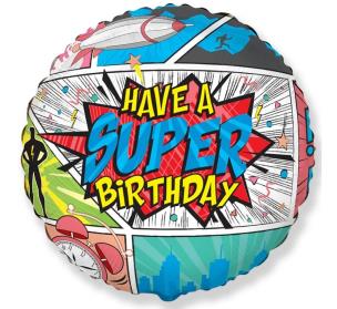 Opakowanie Balon foliowy SuperBirthday 45cm