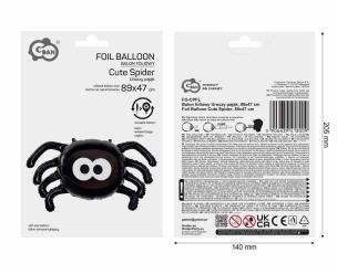 Opakowanie Balon foliowy Uroczy pająk 89x47cm