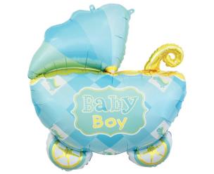Opakowanie Balon foliowy Wózek niebieski 60cm