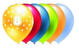 Opakowanie Balon metalik 8 mix kolorów 5szt