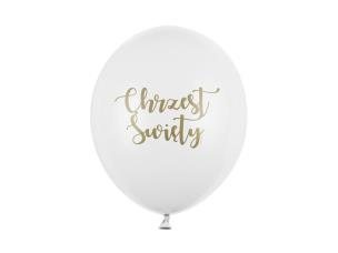 Opakowanie Balony 30cm Chrzest Święty Pastel Pure White 50szt