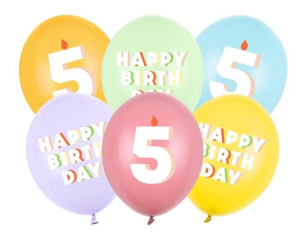 Opakowanie Balony 5 mix 30cm 50szt