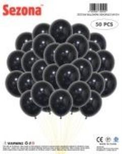 Opakowanie Balony czarne 50szt