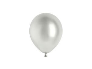 Opakowanie Balony Glossy srebrny 12cm 50szt