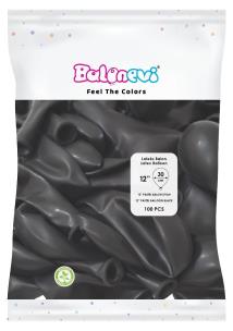 Opakowanie Balony lateksowe Pastel czarne 25cm 100szt