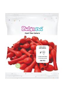 Opakowanie Balony lateksowe Pastel czerwone 12cm 100szt