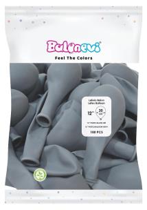 Opakowanie Balony lateksowe Pastel szare 30cm 100szt