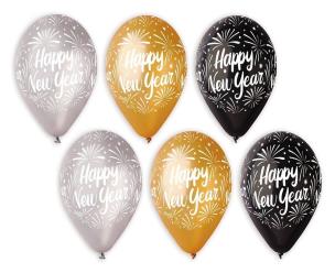 Opakowanie Balony Premium Happy New Year 33cm 25szt