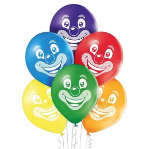 Opakowanie Balony twarze klowna 30cm 6szt