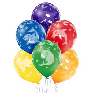 Opakowanie Balony zwierzęta morskie 30cm 6szt