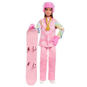 Opakowanie Barbie Careers Snowboarder Doll in Pink Jacket